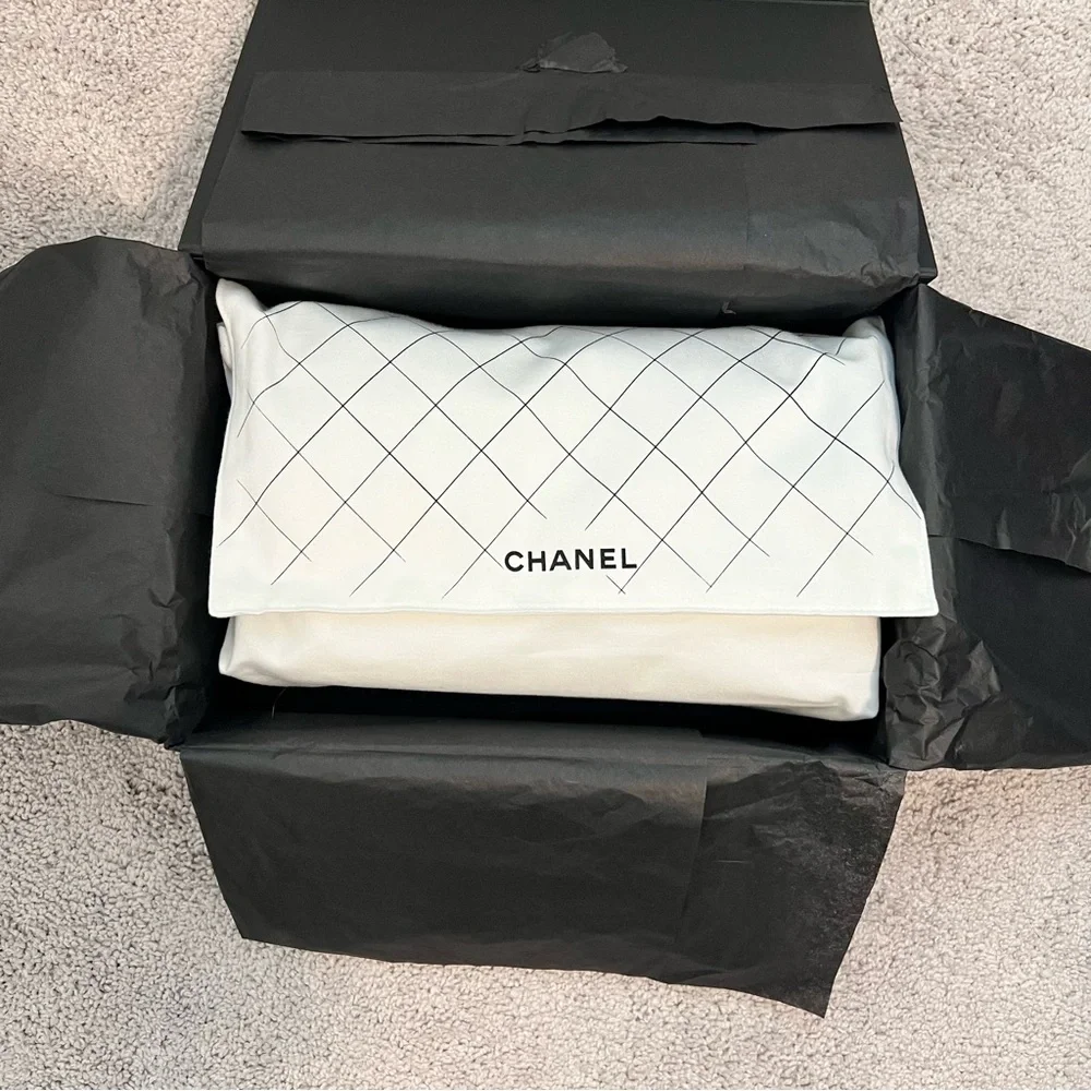 Chanel White Medium Classic Flap Bag - Picture 14 of 15